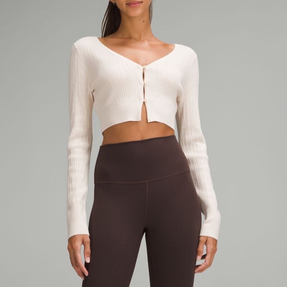 NWOT Lululemon Merino Wool Blend Cropped Cardigan